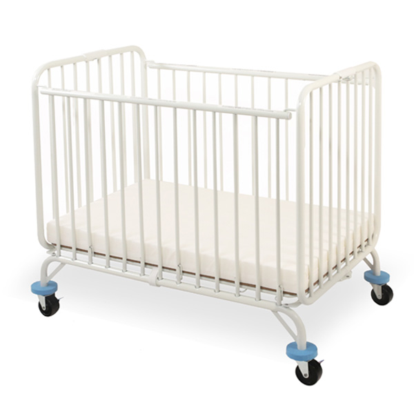 LA BABY Deluxe Holiday Mini/Portable Folding Metal Crib‎