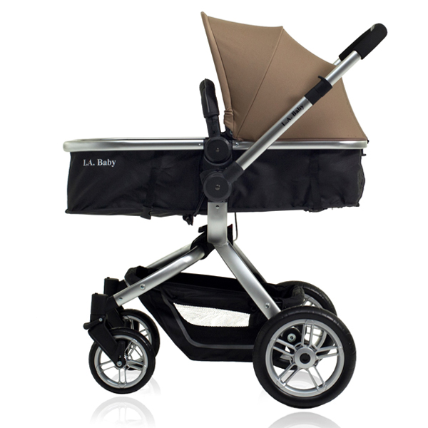 LA BABY Red Oak St. Stroller Brown Black